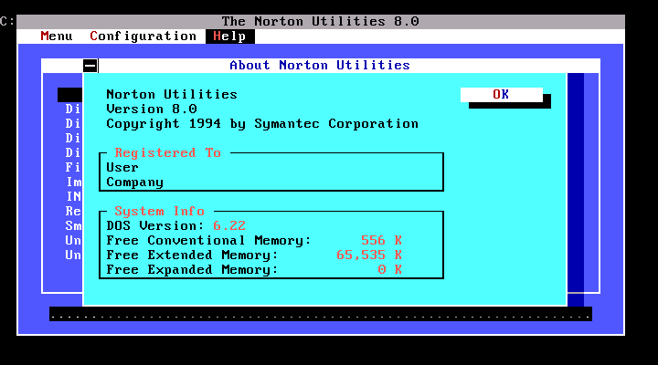 Norton Utilities 8 - About